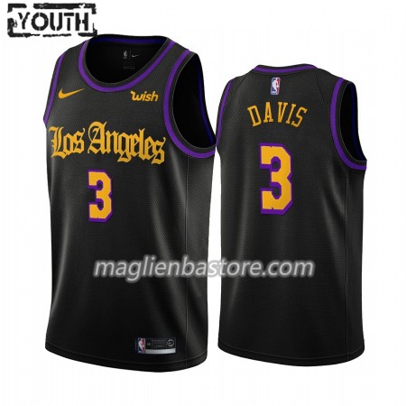 Maglia NBA Los Angeles Lakers Anthony Davis 3 Nike 2019-20 City Creative Swingman - Bambino